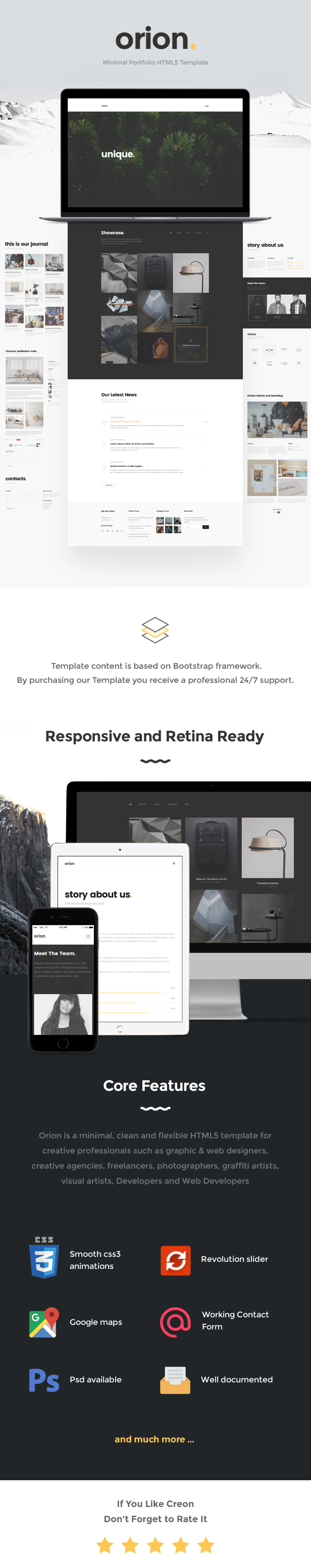 Orion - Minimal Portfolio HTML5 Template